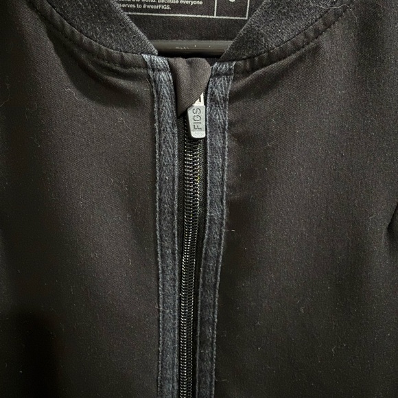 FIGS Bellery Black Scrub Jacket Full Zip Technical Collection (S) W18SW1007 - Picture 9 of 10